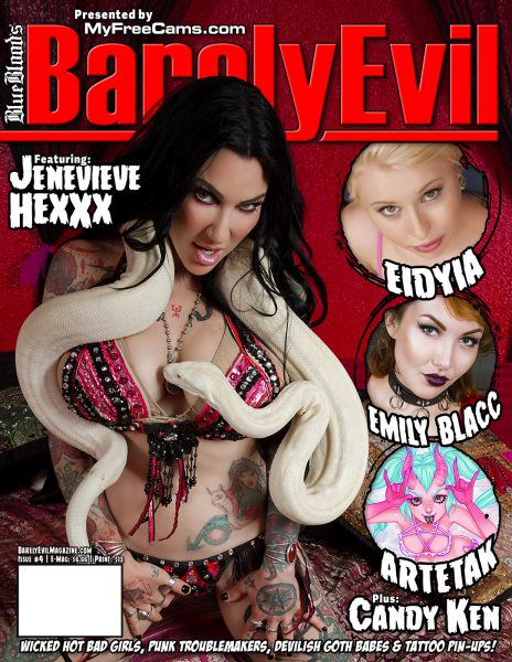 Barely Evil Magazine Jenevieve Hexxx cover